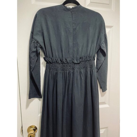 Lilac Designs  Blue Modest High Neck Dress Women's Size S - Picture 3 of 4